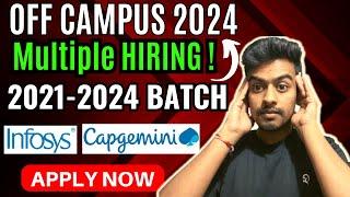 Biggest Hiring | Infosys | Capgemini | Latest Off Campus Drive 2023 | 2022 | 2023 | 2024 Batch | Job