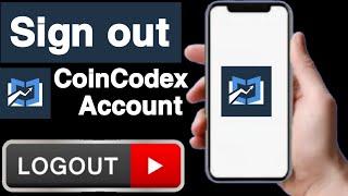 How to sign out coincodex account||Sign out coincodex account||CoinCodex account logout||Unique tech