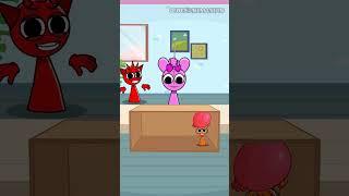 Test IQ challenge Sprunki - Oren & Pinki and team Sprunki so funny #shorts  #sprunki