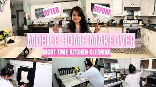 "Before & After Transformation: My Mobile Home Kitchen | Clean With Me 2023"