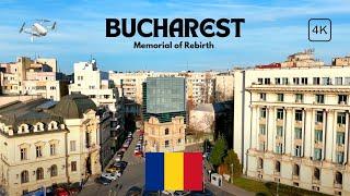 4K Bucharest Romania | Architectural Gems | Statue of Carol 1 | Calea Victoria