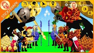 MEGA GOLDEN GRIFFON, XIPHOS VS FINAL BOSS LAVA, GIANT BOSS LEAF | Stick War Legacy Mod | Stick789Apk