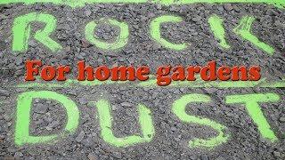 How to make Rock Dust for the garden