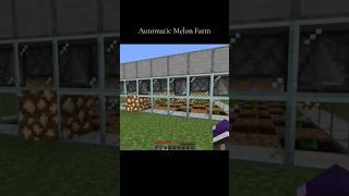 Automatic Melon Farm  #minecraft #gaming