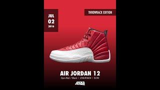 Air Jordan 12 Gym Red (Alternate) - July 2, 2016