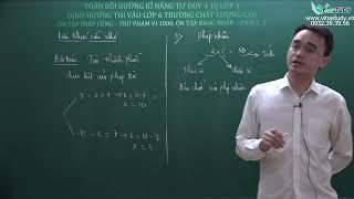 Toán lớp 3 -  Bản chất của phép toán cộng trừ nhân chia - Thầy Nguyễn Thành long