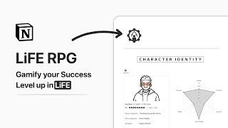 Gamify your Life in Notion | LiFE RPG : Real Life RPG to organize your life