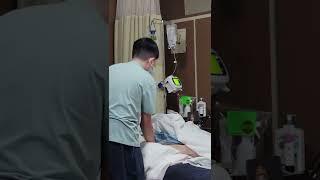 Ryan gives his Dad good massage