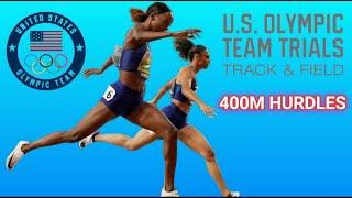 SYDNEY MCLAUGHLIN, DALILAH MUHAMMAD, SHAMIER LITTLE 400M HURDLES @ USA OLYMPIC TRIALS 