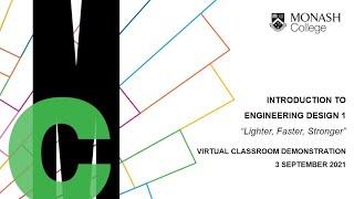 Monash College Diploma of Engineering Virtual Classroom Demo Sep 2021