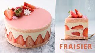 仙女界最強蛋糕非她莫屬!! 法式草莓蛋糕 Fraisier recipe ASMR