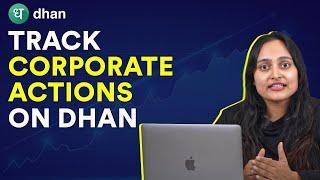 Corporate Actions on Dhan Explained | Stock Split | Bonus Share | Dividends | Buybacks | Dhan