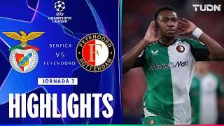 HIGHLIGHTS - Benfica vs Feyenoord | UEFA Champions League 24/25 | TUDN