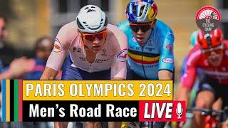 Men's Olympic Road Race 2024 LIVE COMMENTARY: Mathieu van der Poel vs Remco Evenepoel For the GOLD?