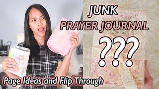 Junk Journal Ideas and Flip Through | Prayer Junk Journaling Page Ideas  and Setup for Beginners