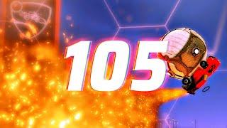 ROCKET LEAGUE INSANITY 105 !  (BEST GOALS, BEST ROCKET LEAGUE FREESTYLES !??)