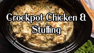 Amazing Crock Pot Chicken and Stuffing