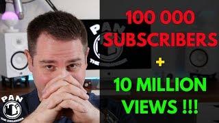 100 000 subscribers!  10 million views!  THANK YOU !!!