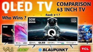 Best 43 inch 4K QLED TV 2024Flipkart & Amazon Deals4K UHD QLED Google TV with RANKING