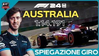 F1 24 AUSTRALIA Esports Hotlap + Spiegazione Giro  (1:14.191) - Daniele Haddad