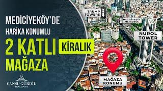 ŞİŞLİ MECİDİYEKÖY MERKEZİ KONUMDA KİRALIK MAĞAZA/ NUROL TOWER YANI KİRALIK 125 M2  MAĞAZA