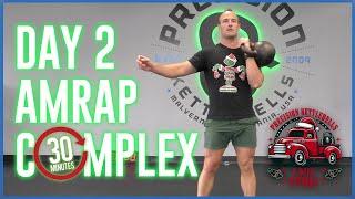 5 Days Of Fitmas | Day 2 | 30 Minute Kettlebell AMRAPs & Complex | Home Kettlebell Workout