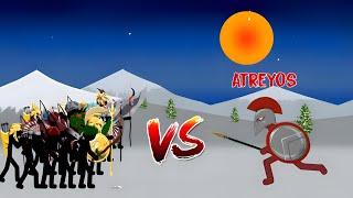 Atreyos Vs All Swordwraths, Archers, Speartons | Stick War Legacy