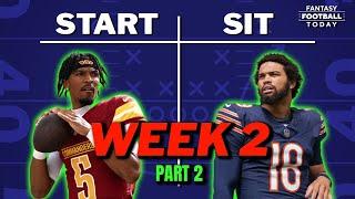 Week 2 Starts & Sits Part 2: Top Ranking Debates, Sleepers, & Busts! | 2024 Fantasy Football Advice