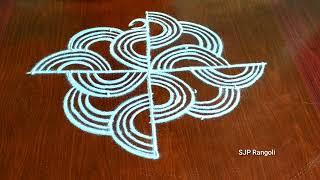 Vinayagar chaturthi special kolam / Friday kolam / Simple muggulu