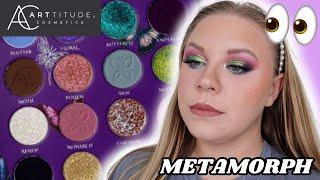 ARTTITUDE COSMETICS METAMORPH EYESHADOW PALETTE  | swatches, tutorial & review | makeupwithalixkate