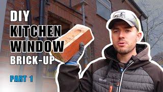 DIY Kitchen window brick-up - Real Home Renovation