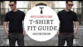 How Should A T-Shirt Fit - Men's Clothing Fit Guide - Crew Neck, V-Neck, Designer, Cheap