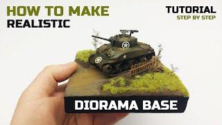 How to make a DIORAMA BASE for a TANK | Tutorial for beginners