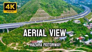 Aerial View of Hazara Motorway.The Most Beautiful Motorway in the World. Pakistan Engineering Marvel