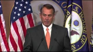 Boehner Explains Same-sex Marriage Opposition