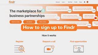 How to sign up to Findr