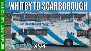 Whitby to Scarborough by bus!  Coast and Moors on Arriva's Scenic X94 Service.