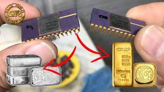 Gold & Silver Recovery from Dip Leg Ceramic Coprocessors | Gold Recovery From Electronics |