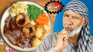 Tribal People Try Sunday roast