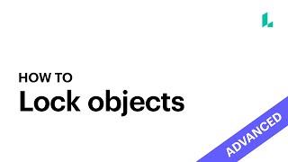 How to lock objects [ Lucidpress Tutorial ]