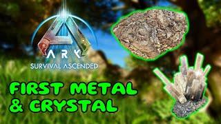 How to find METAL & CRYSTAL in ARK: Survival Ascended 2024 [S2 E3]