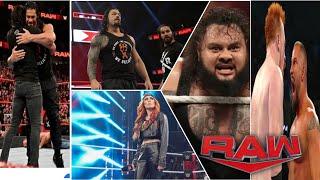 WWE Monday Night Raw Highlights Today  Roman Reigns & Seth Rollins Attack Bronson red 