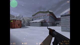 29 Counter-Strike CS 1.6 de_nuke_winter_32 gameplay vs expert bots christmas xmas winter de nuke