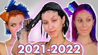 All my Hair Colors from 2021 to 2022 (14 different colors)