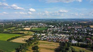 Droneflight Viewpoint over Dortmund near Castrop-Rauxel