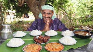 Eating Challenge -6 Plate Rice, Mutton Botti,Tilapia Fish Fry,Tilapia Fish Curry Mukbang