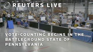 LIVE: Votes are counted in the battleground state of Pennsylvania