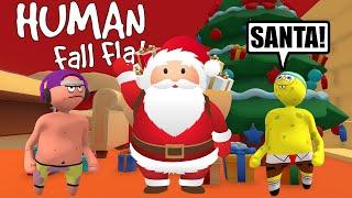 SPONGEBOB AND PATRICK CHRISTMAS CELEBRATION in HUMAN FALL FLAT!