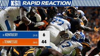 Kentucky Football: Tennessee thumps Wildcats 44-6 | Rapid Reaction #KSR