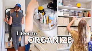 HOME IMPROVEMENTS | organizing, decluttering, labeling & cleaning motivation